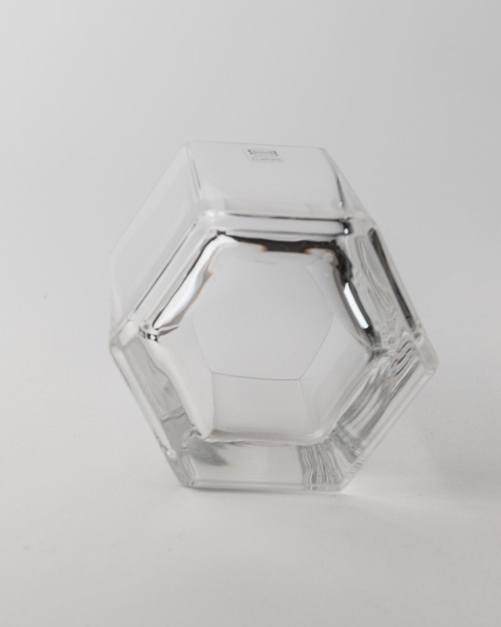 12 Vintage Hexagonal Drinking Glasses by Europa Cristalleria - for Wine, Longdrinks or Water - Design Italy 1980s - Tableware, Gift Idea_Bottega Jacobs