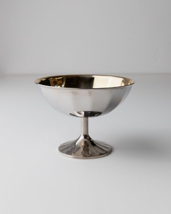 4 vintage champagne bowls silver - plated and gold - plated - timeless mid - century design Italy 1970s - ice cream cups, dessert bowls, gift - Bottega Jacobs