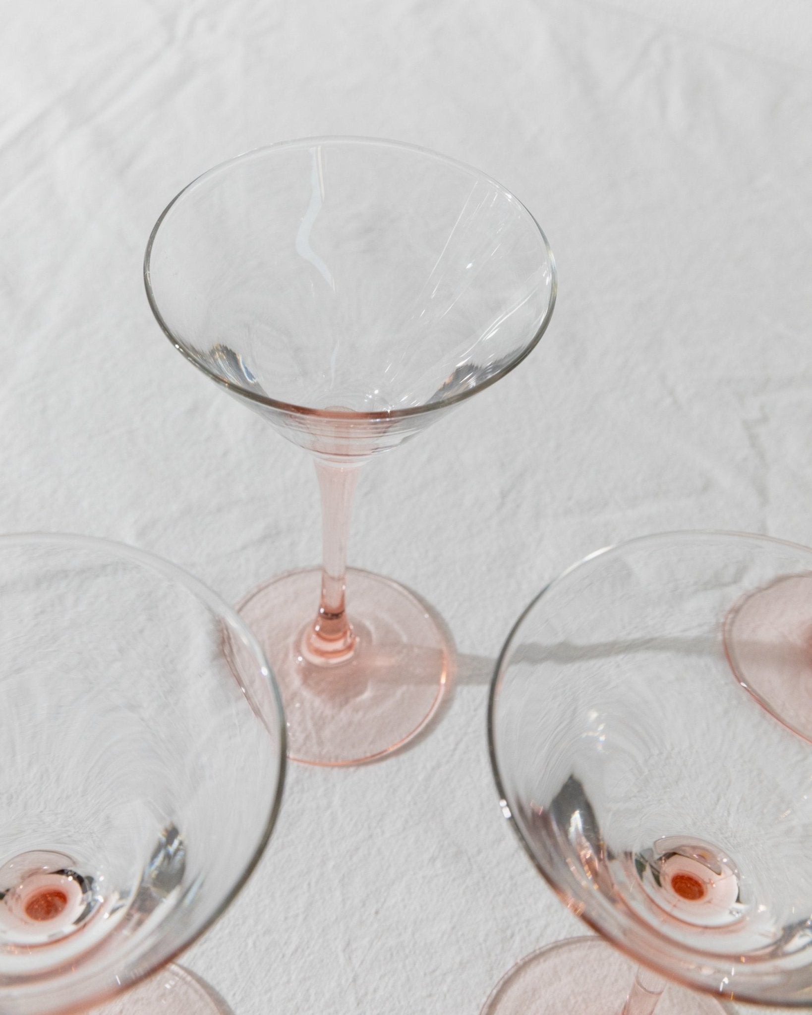 6 Vintage Martini Glasses - Pink Luminarc Champagne Bowls - France 1980s - Cocktail Glass Set, Memphis Style, Colourful Glassware, Gift Idea - Bottega Jacobs