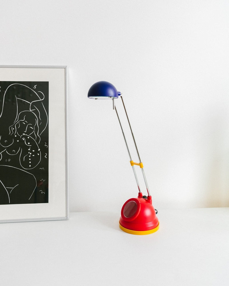 80s Pop Art desk lamp in the postmodern Memphis Style 80s 90s - Bottega Jacobs
