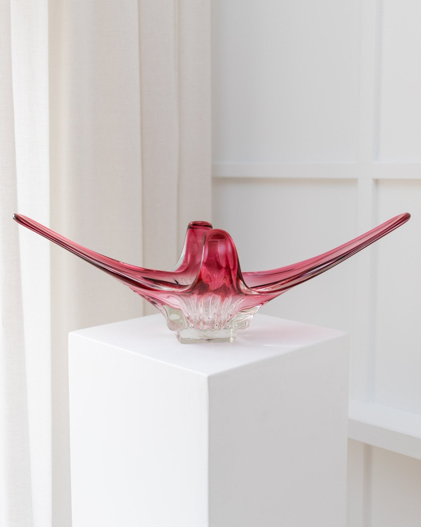 Big Flavio Poli Murano Bowl - Rosa Sommerso Design - Mid Century - 1970s - Bottega Jacobs