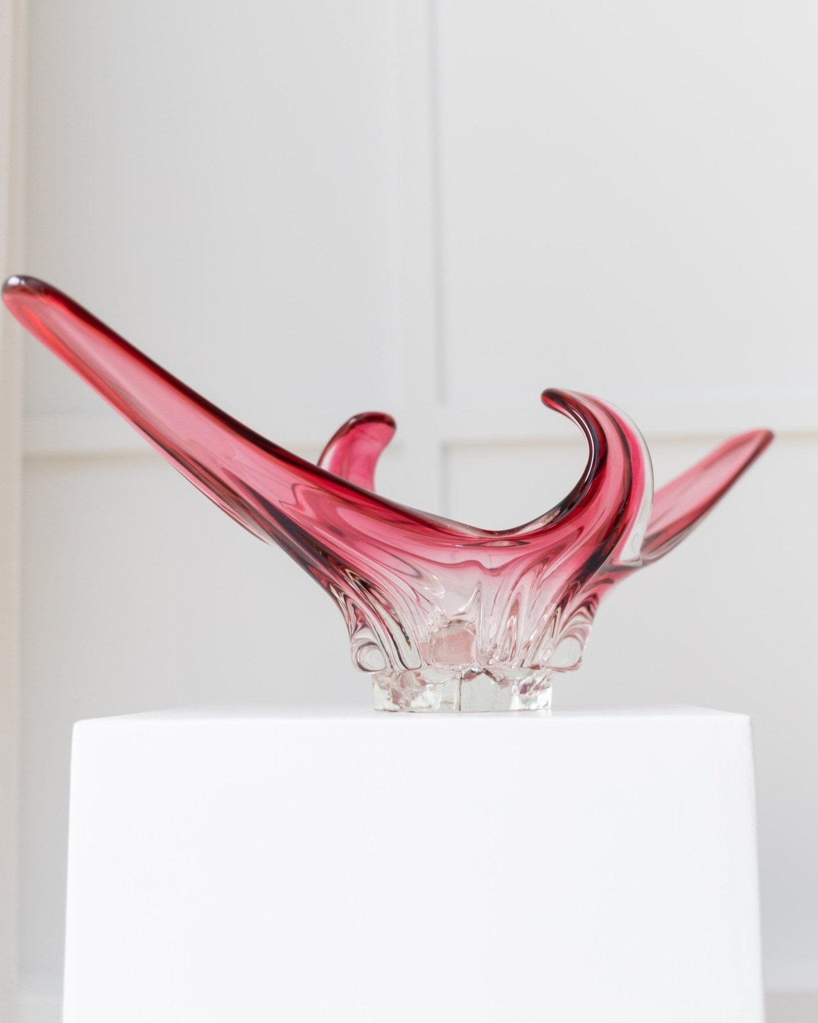 Big Flavio Poli Murano Bowl - Rosa Sommerso Design - Mid Century - 1970s - Bottega Jacobs
