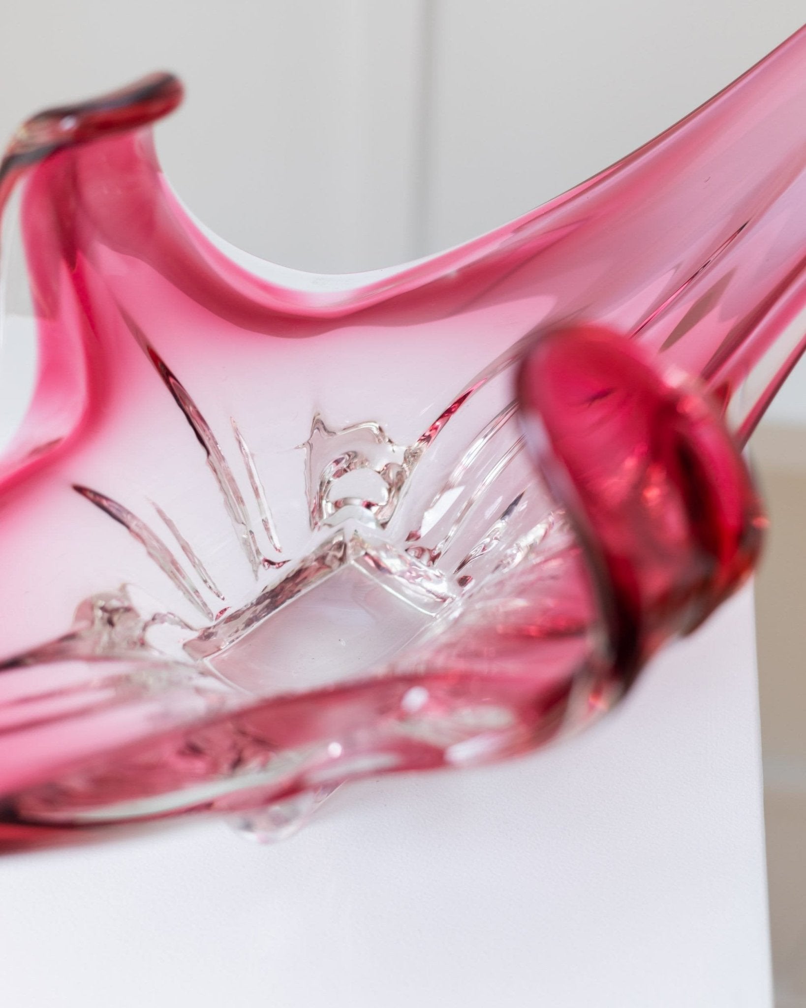 Big Flavio Poli Murano Bowl - Rosa Sommerso Design - Mid Century - 1970s - Bottega Jacobs