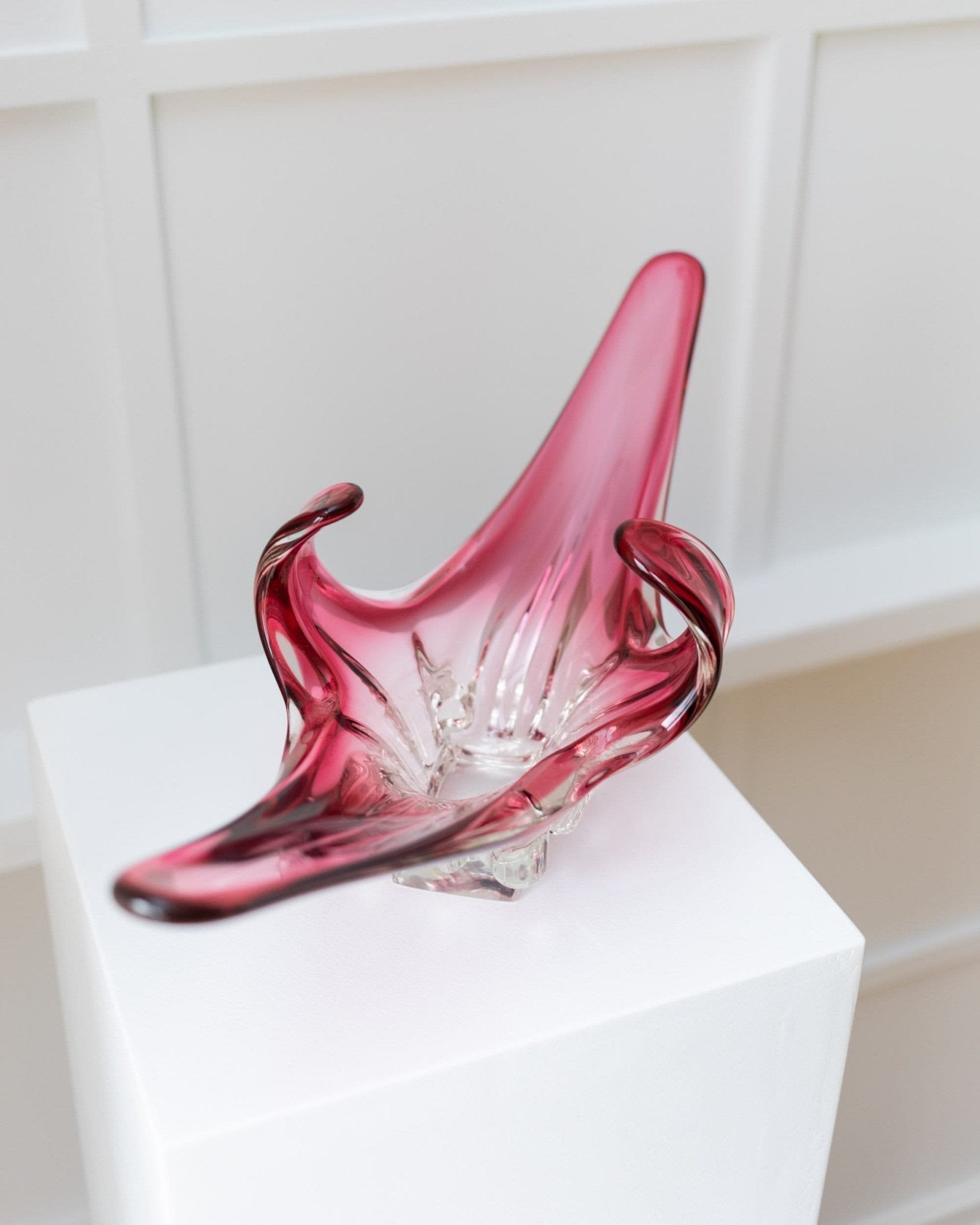 Big Flavio Poli Murano Bowl - Rosa Sommerso Design - Mid Century - 1970s - Bottega Jacobs