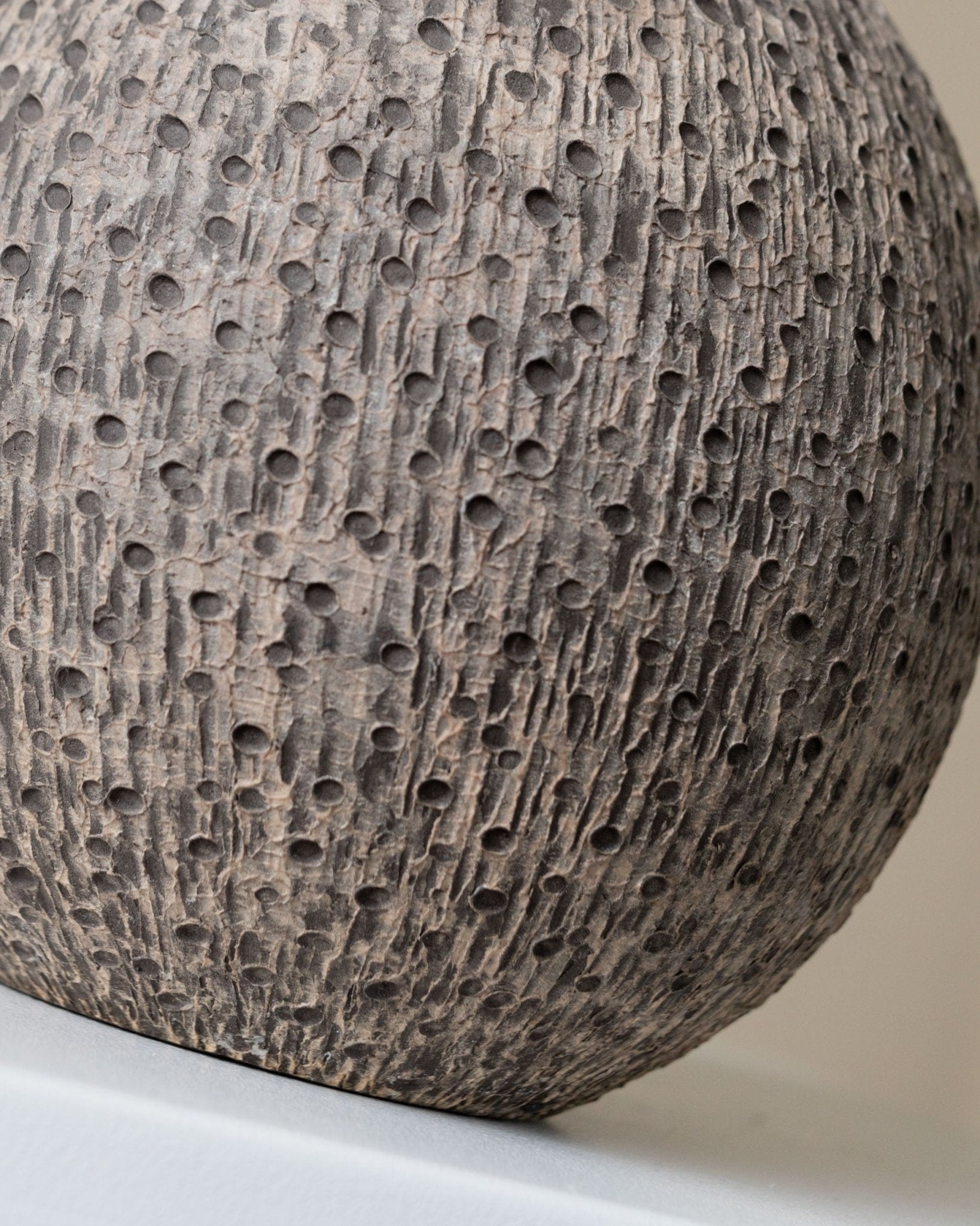 Heiner Hans Körting Studio ceramic vase - organic shape - relief structure - Mid Century Design 70s - Bottega Jacobs