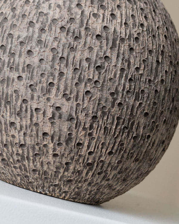 Heiner Hans Körting Studio ceramic vase - organic shape - relief structure - Mid Century Design 70s - Bottega Jacobs