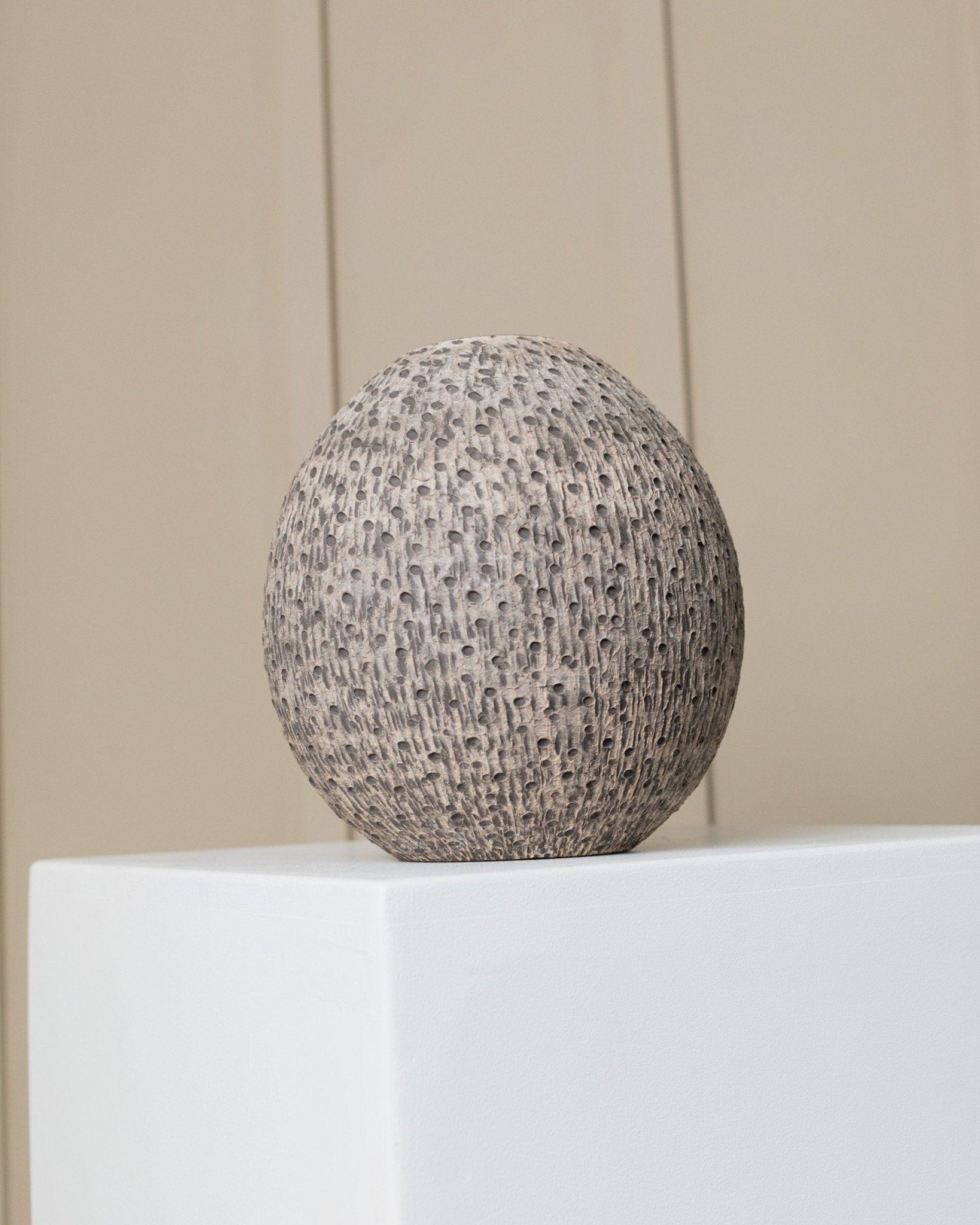 Heiner Hans Körting Studio ceramic vase - organic shape - relief structure - Mid Century Design 70s - Bottega Jacobs