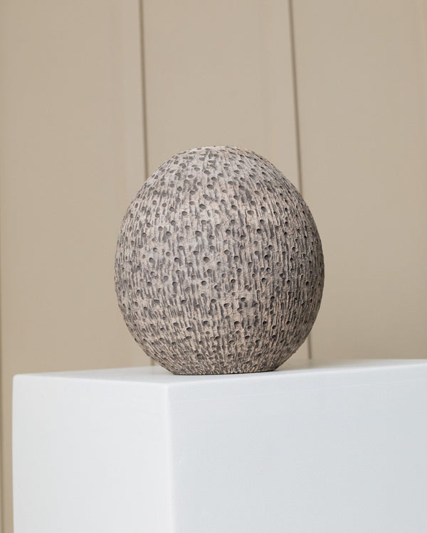 Heiner Hans Körting Studio ceramic vase - organic shape - relief structure - Mid Century Design 70s - Bottega Jacobs