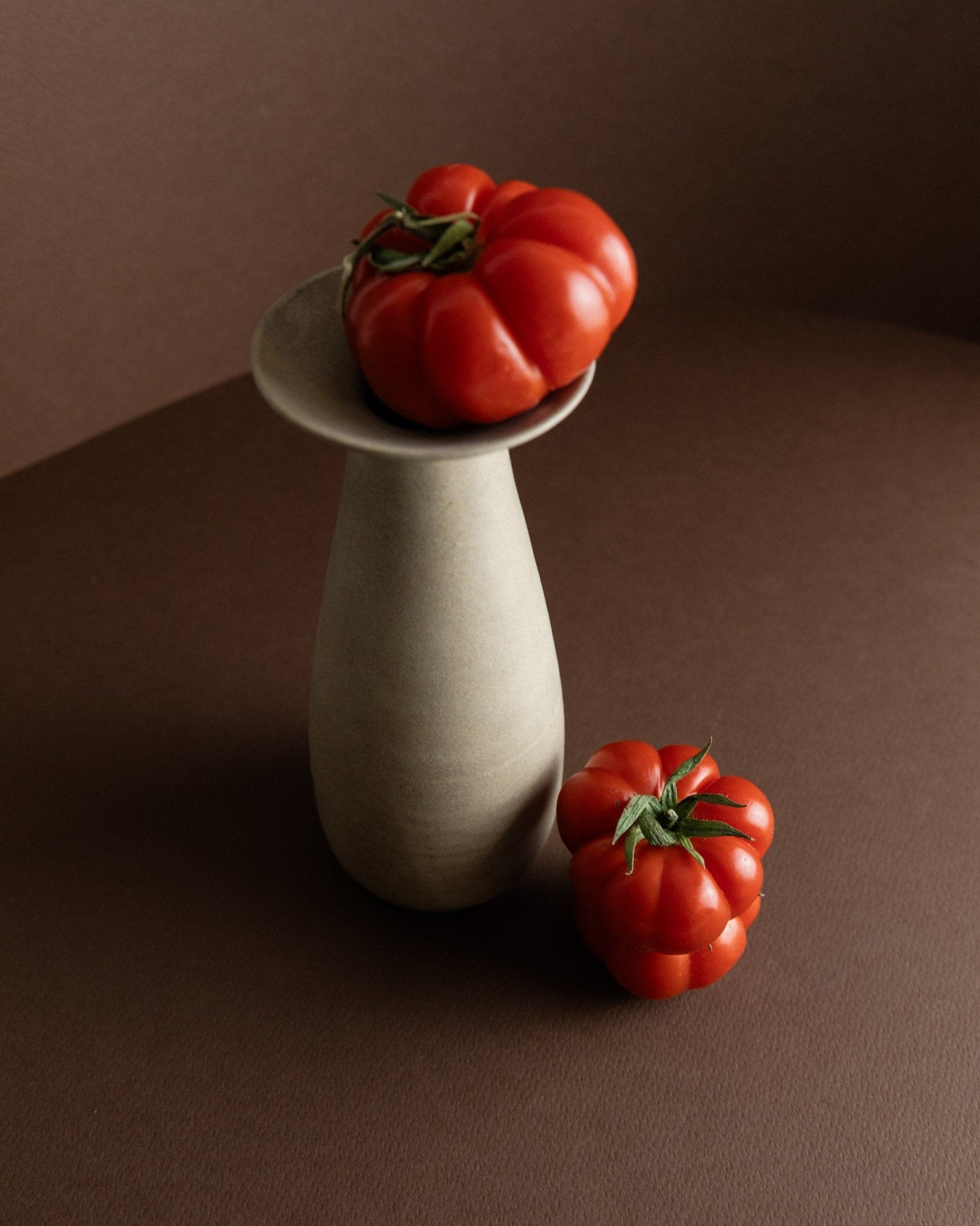 Heinz Pelzer Studio Keramik Vase - West Germany - Blumenvase Mid Century Design 1970s_Bottega Jacobs