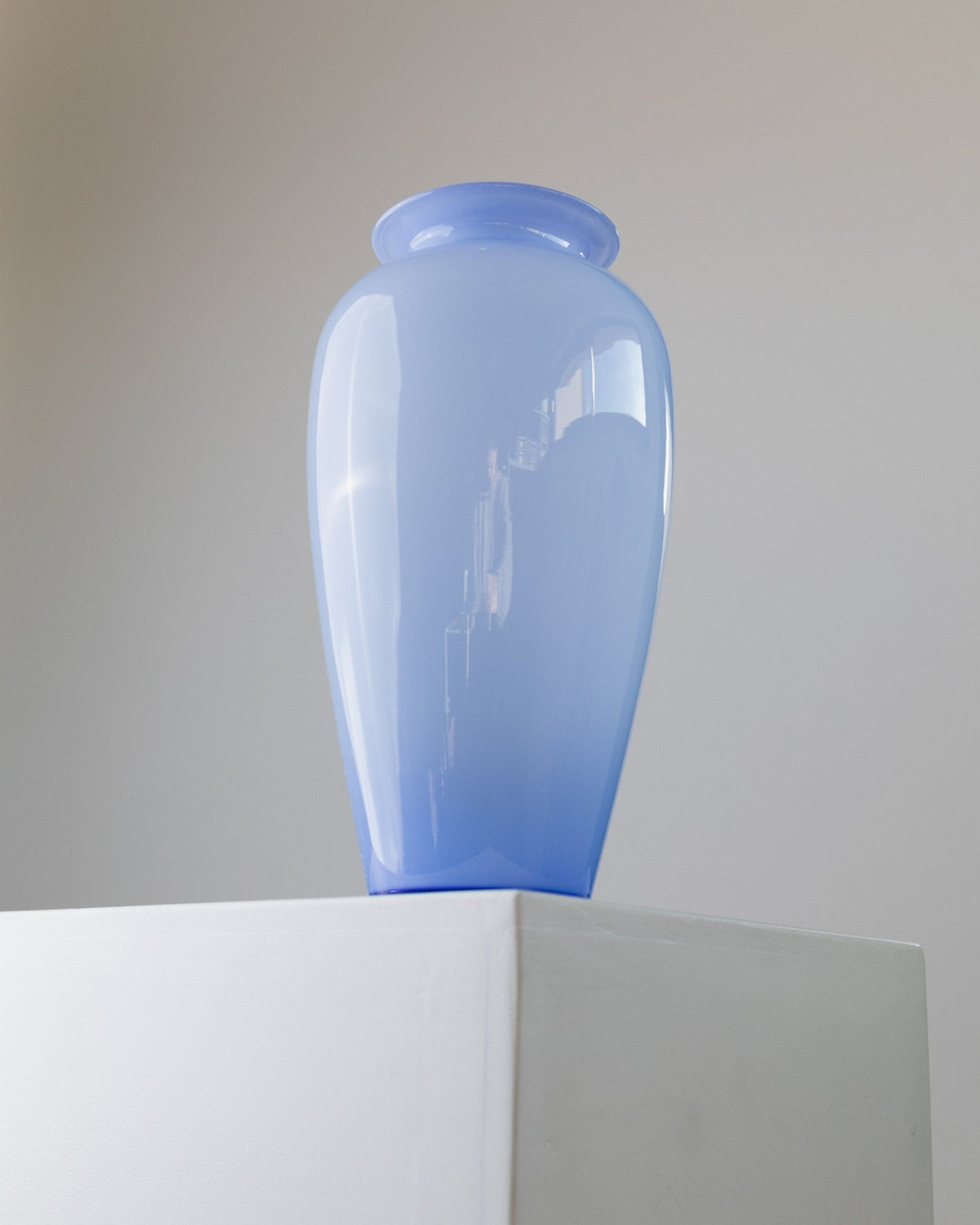 Fashed Glass Large vintage Murano glass vase blue - Italy 1970s - Flower vase ...