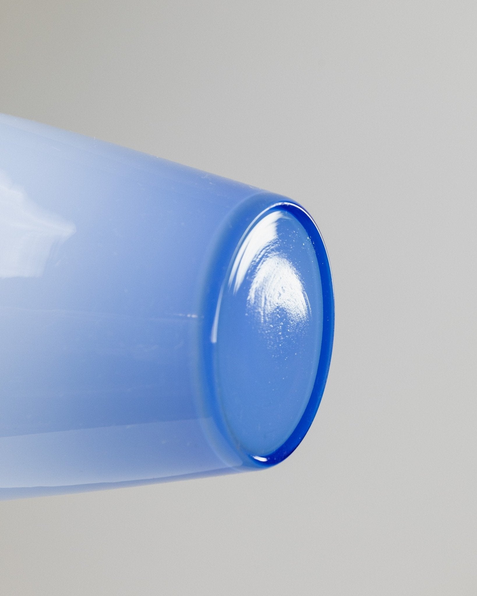 Fashed Glass Large vintage Murano glass vase blue - Italy 1970s - Flower vase ...