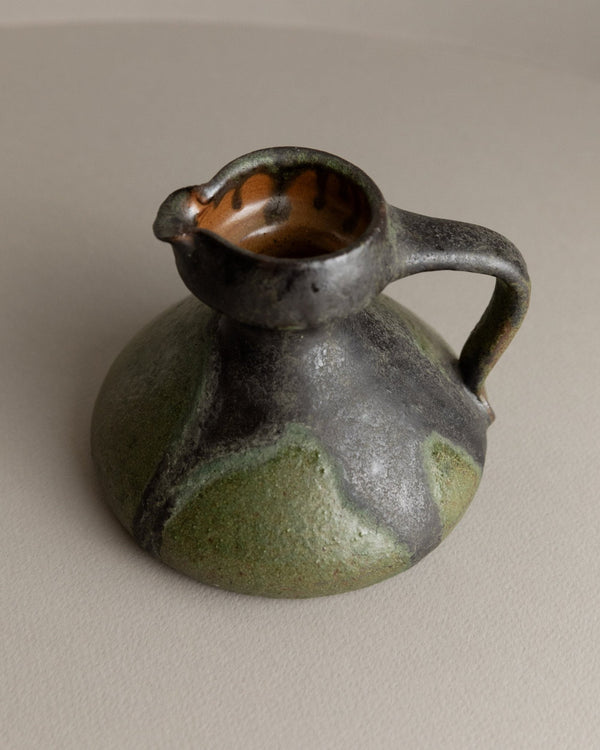 Luise Duncker Studio Ceramic Vase with Fat Lava - Vintage Mid Century Design 1970s_Bottega Jacobs