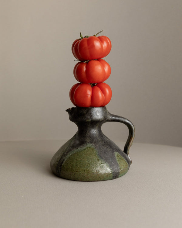Luise Duncker Studio Ceramic Vase with Fat Lava - Vintage Mid Century Design 1970s_Bottega Jacobs