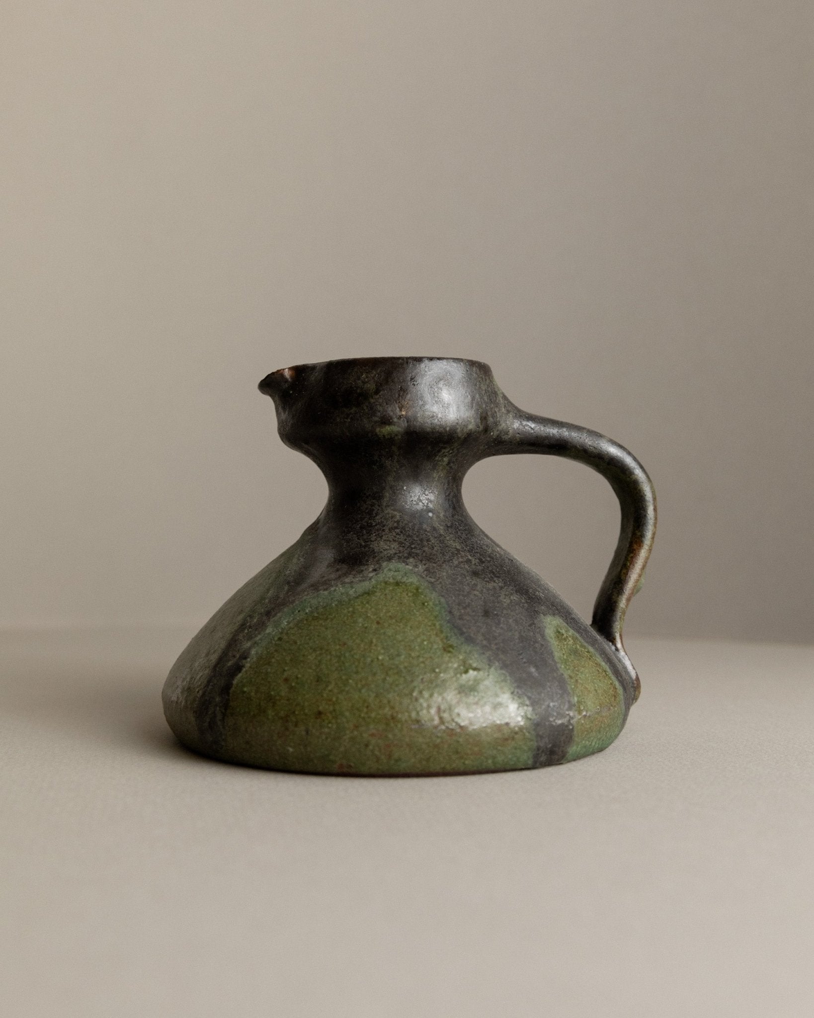 Luise Duncker Studio Ceramic Vase with Fat Lava - Vintage Mid Century Design 1970s_Bottega Jacobs