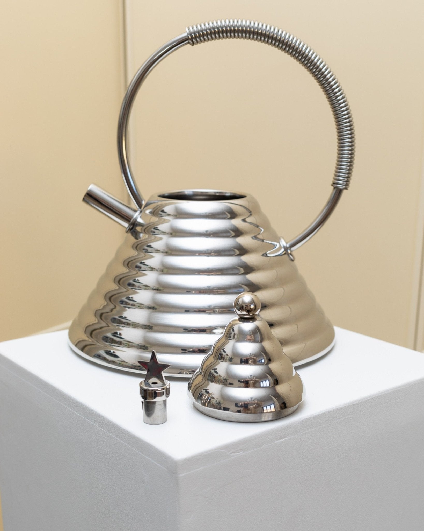 Marina Sgarbi Vintage kettle - Stella Collection - Teapot Design Archimede - Stainless Steel - Italy 1970s - Bottega Jacobs