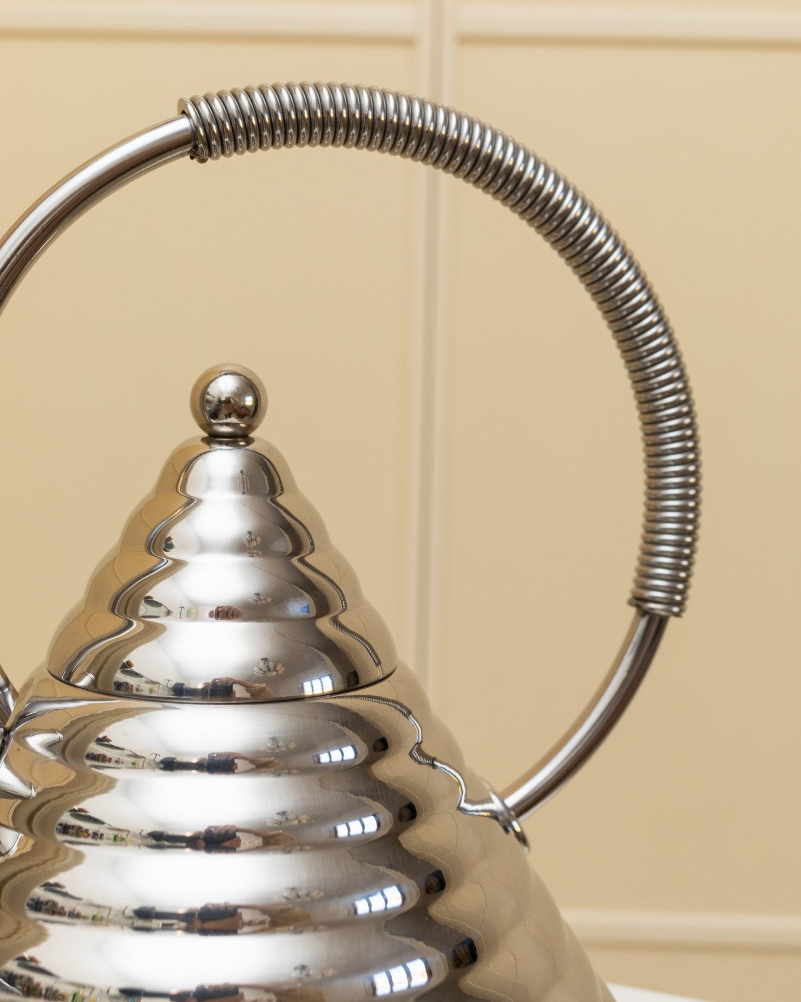 Marina Sgarbi Vintage kettle - Stella Collection - Teapot Design Archimede - Stainless Steel - Italy 1970s - Bottega Jacobs