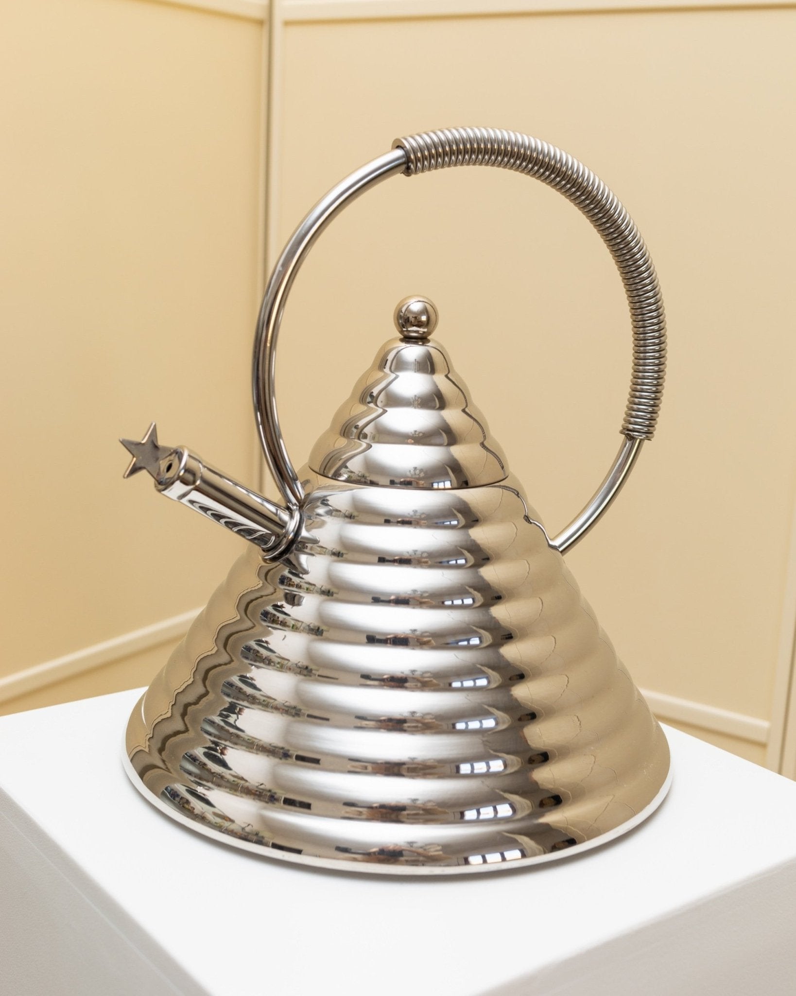 Marina Sgarbi Vintage kettle - Stella Collection - Teapot Design Archimede - Stainless Steel - Italy 1970s - Bottega Jacobs