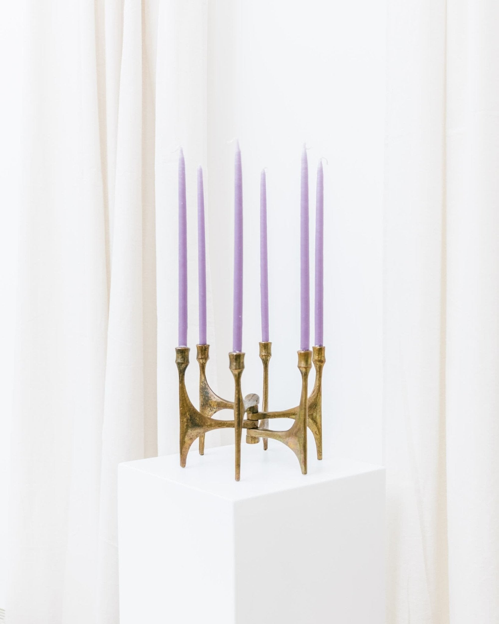 Michael Harjes Bronze candleholder - 6 arms - Made in Germany, 1960s - Bottega Jacobs