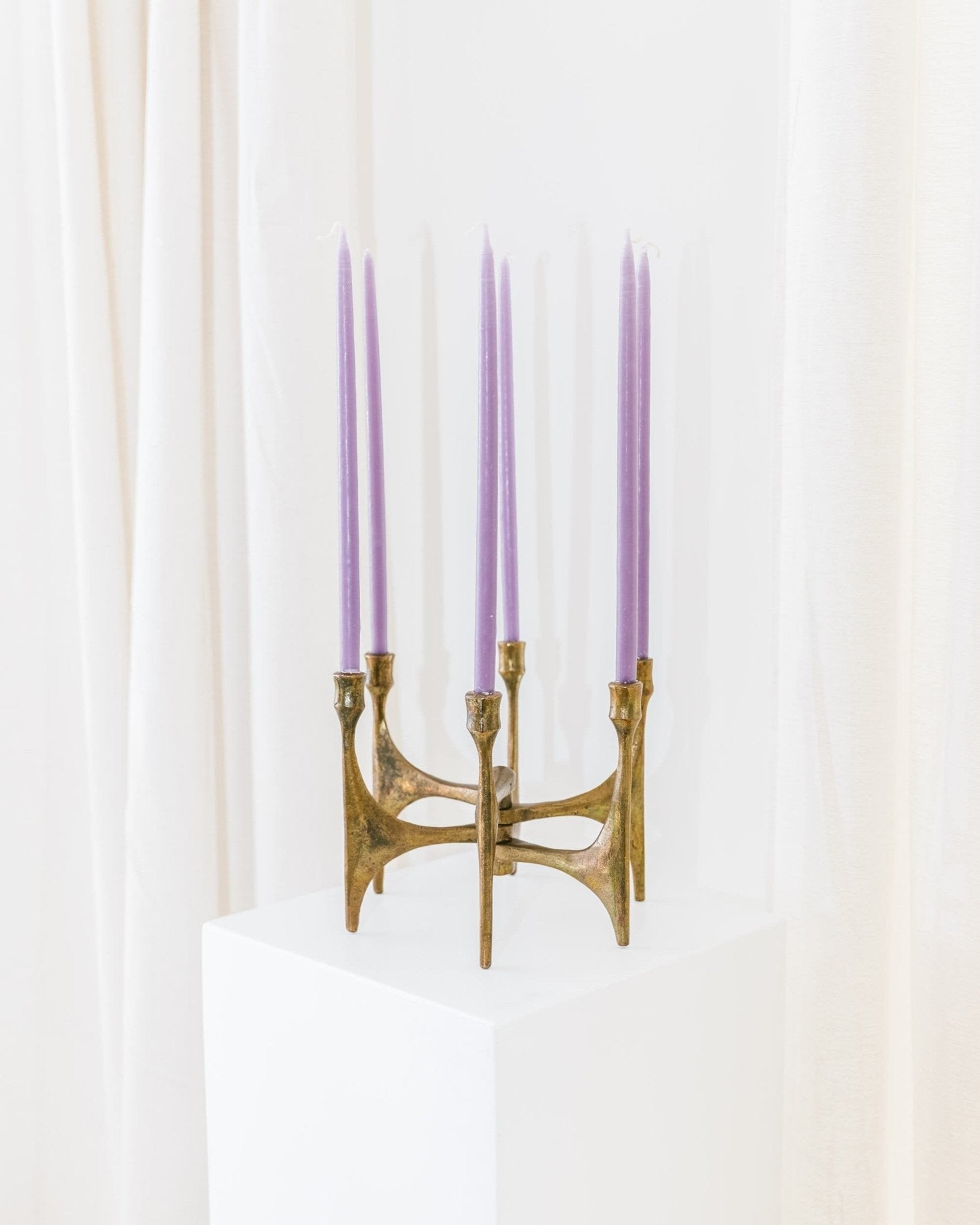 Michael Harjes Bronze candleholder - 6 arms - Made in Germany, 1960s - Bottega Jacobs