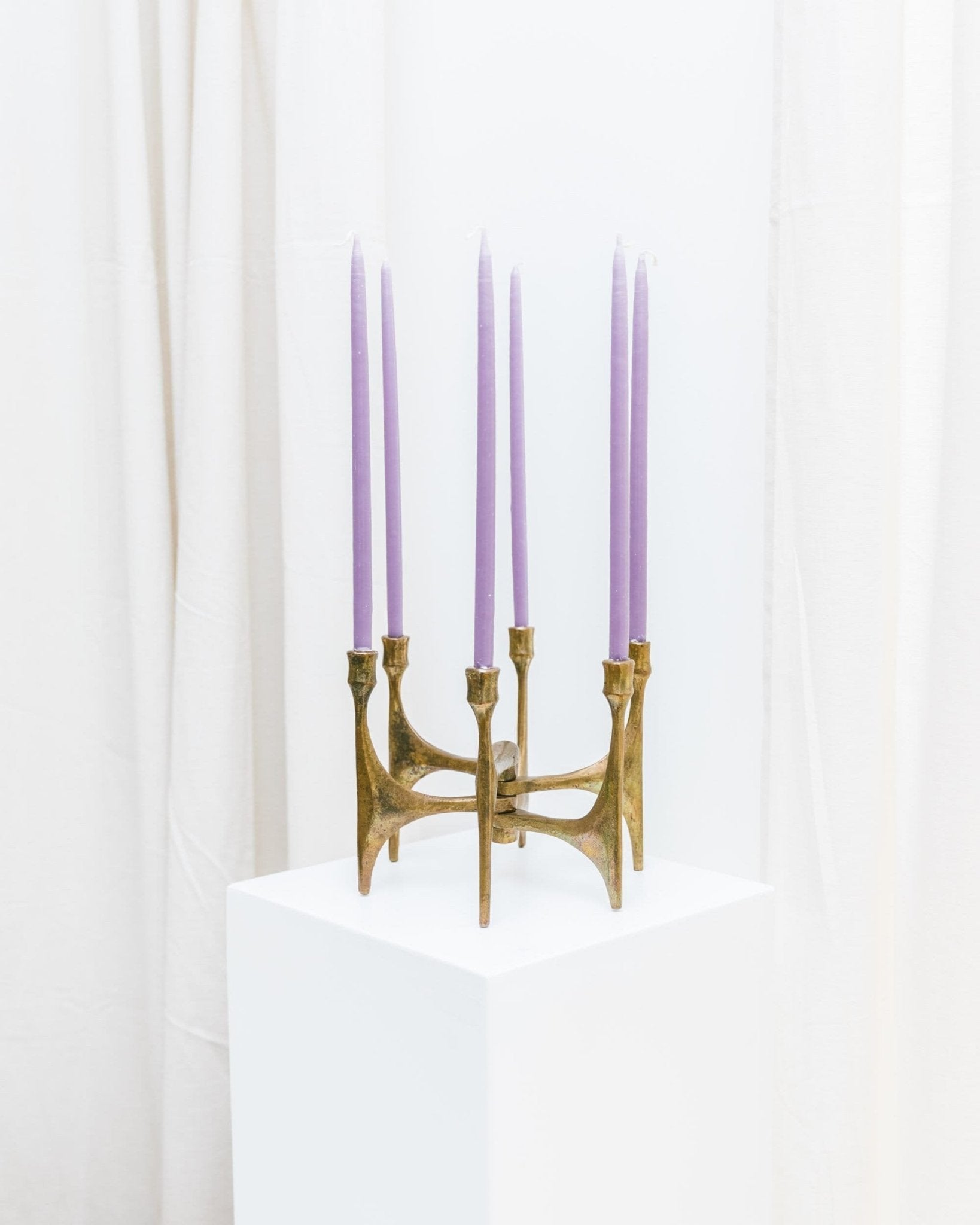 Michael Harjes Bronze candleholder - 6 arms - Made in Germany, 1960s - Bottega Jacobs