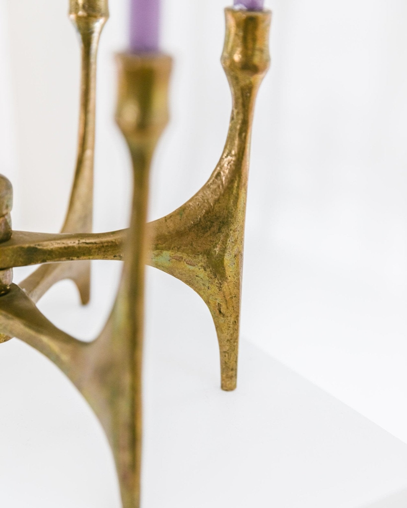 Michael Harjes Bronze candleholder - 6 arms - Made in Germany, 1960s - Bottega Jacobs