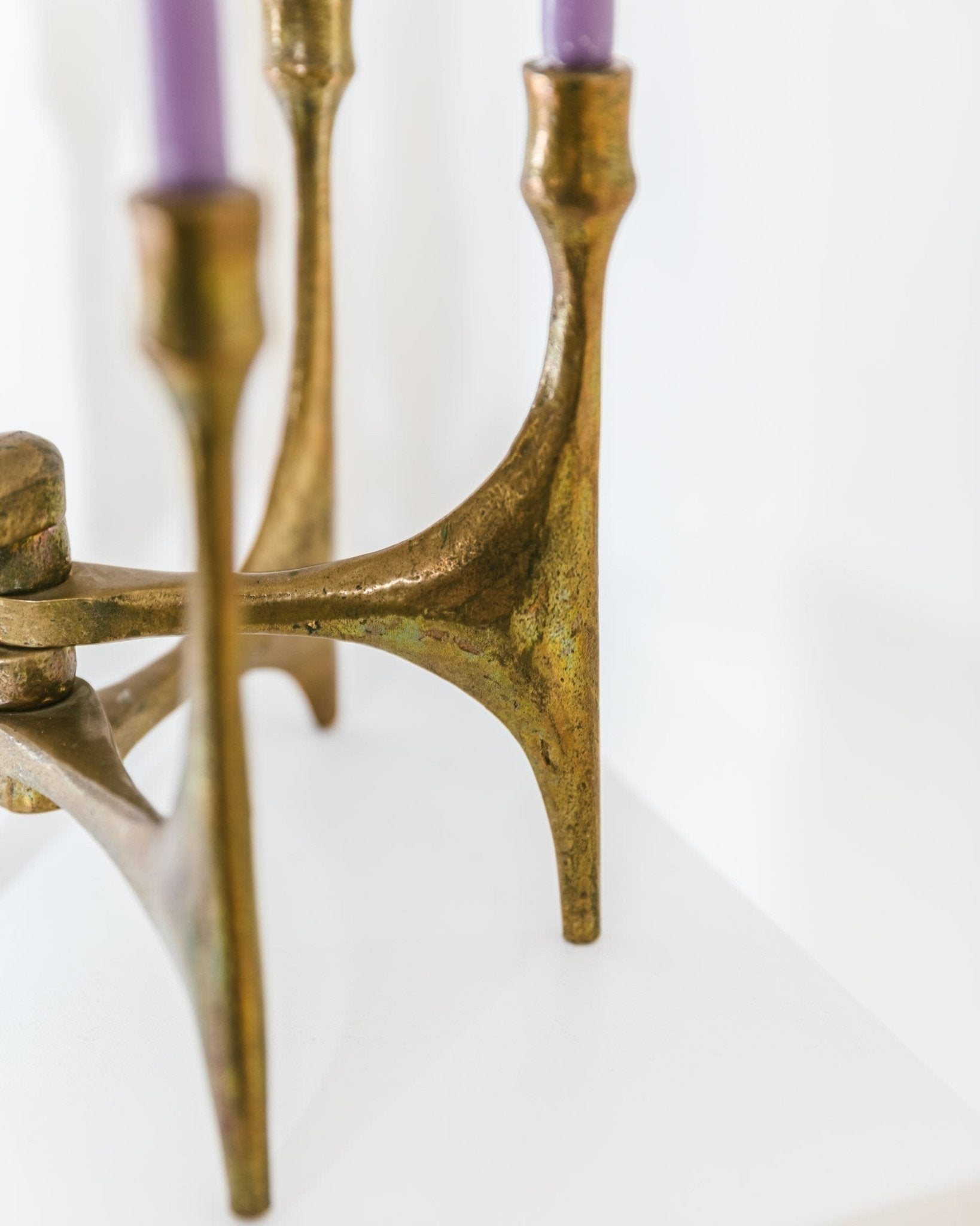 Michael Harjes Bronze candleholder - 6 arms - Made in Germany, 1960s - Bottega Jacobs