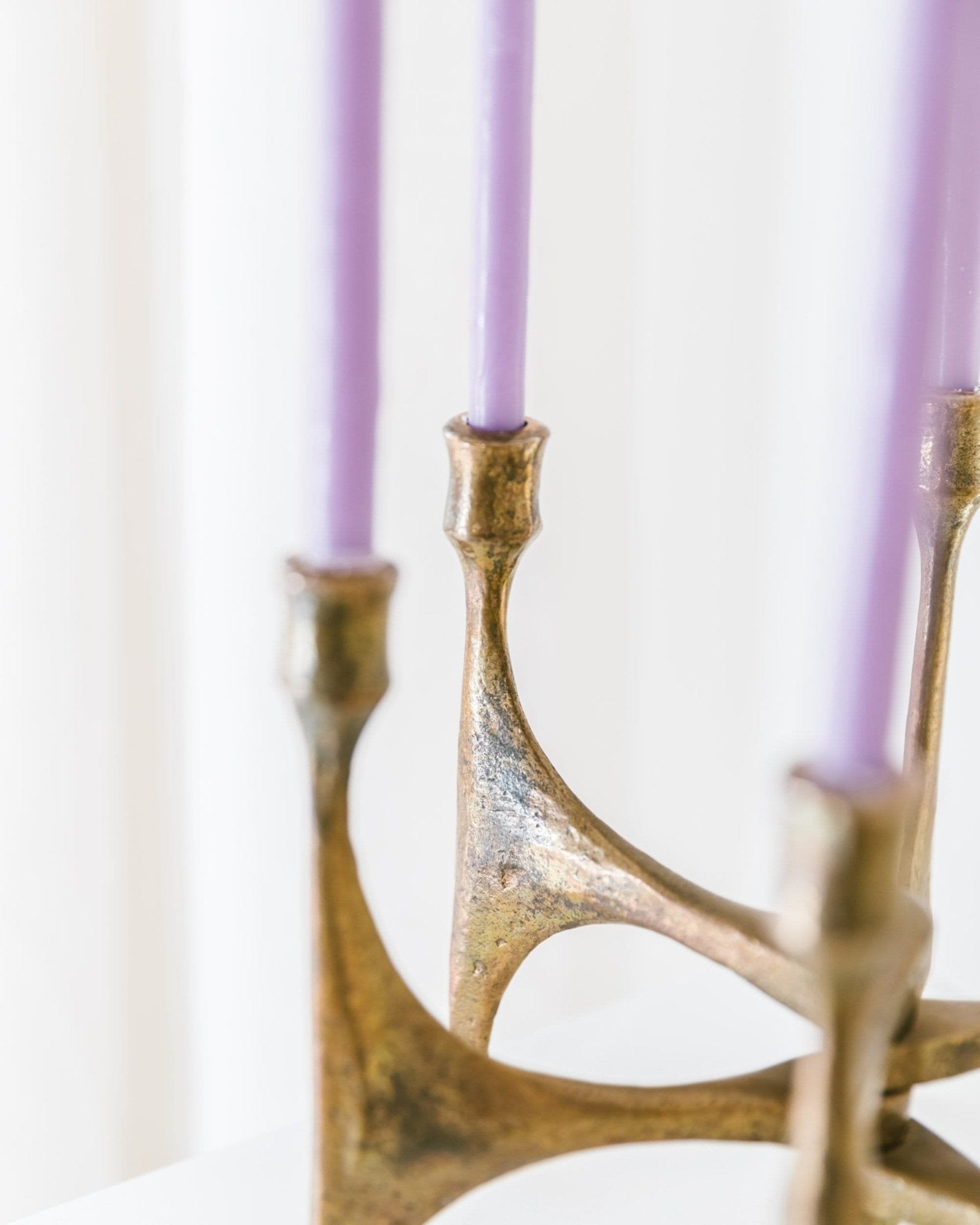 Michael Harjes Bronze candleholder - 6 arms - Made in Germany, 1960s - Bottega Jacobs