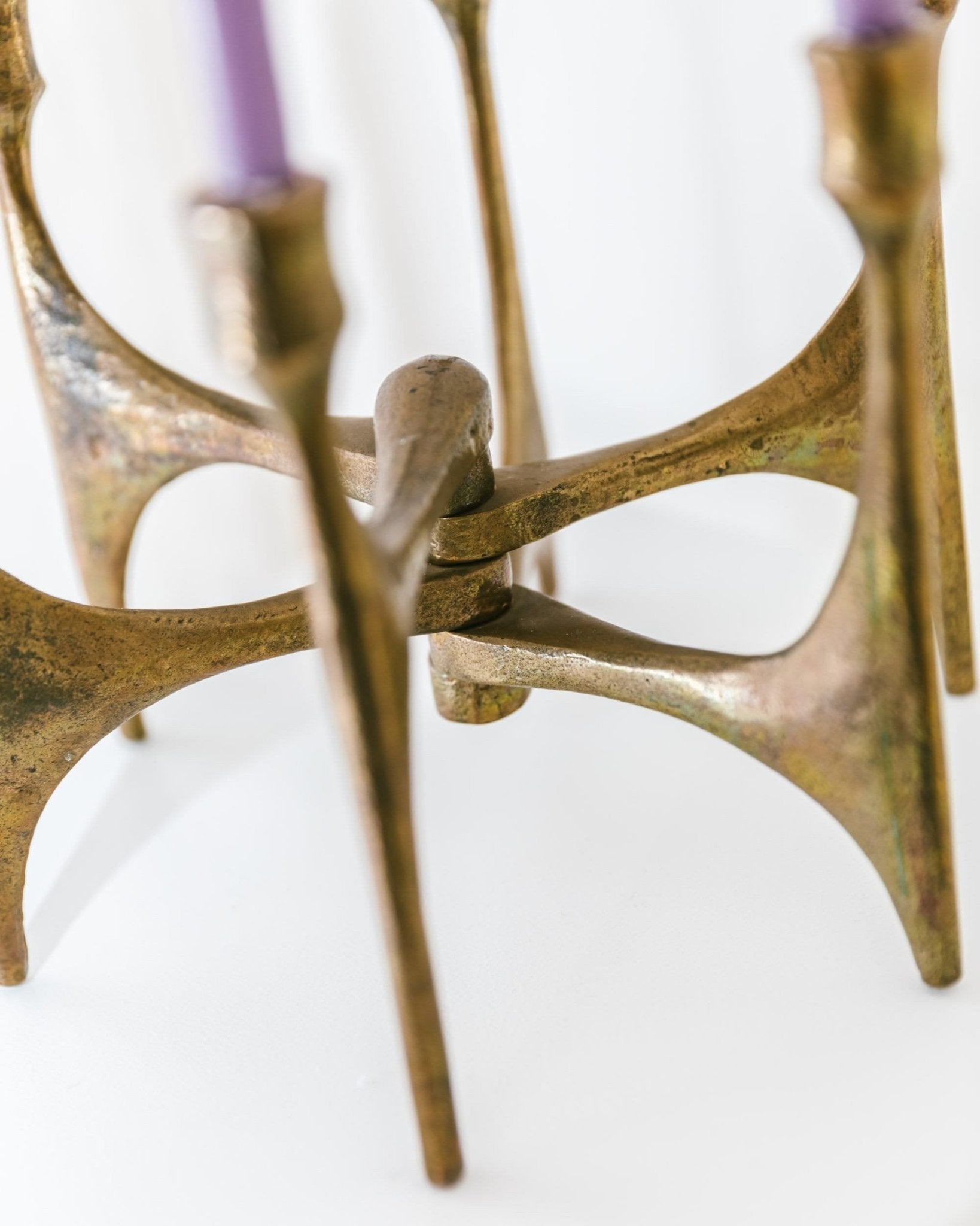 Michael Harjes Bronze candleholder - 6 arms - Made in Germany, 1960s - Bottega Jacobs