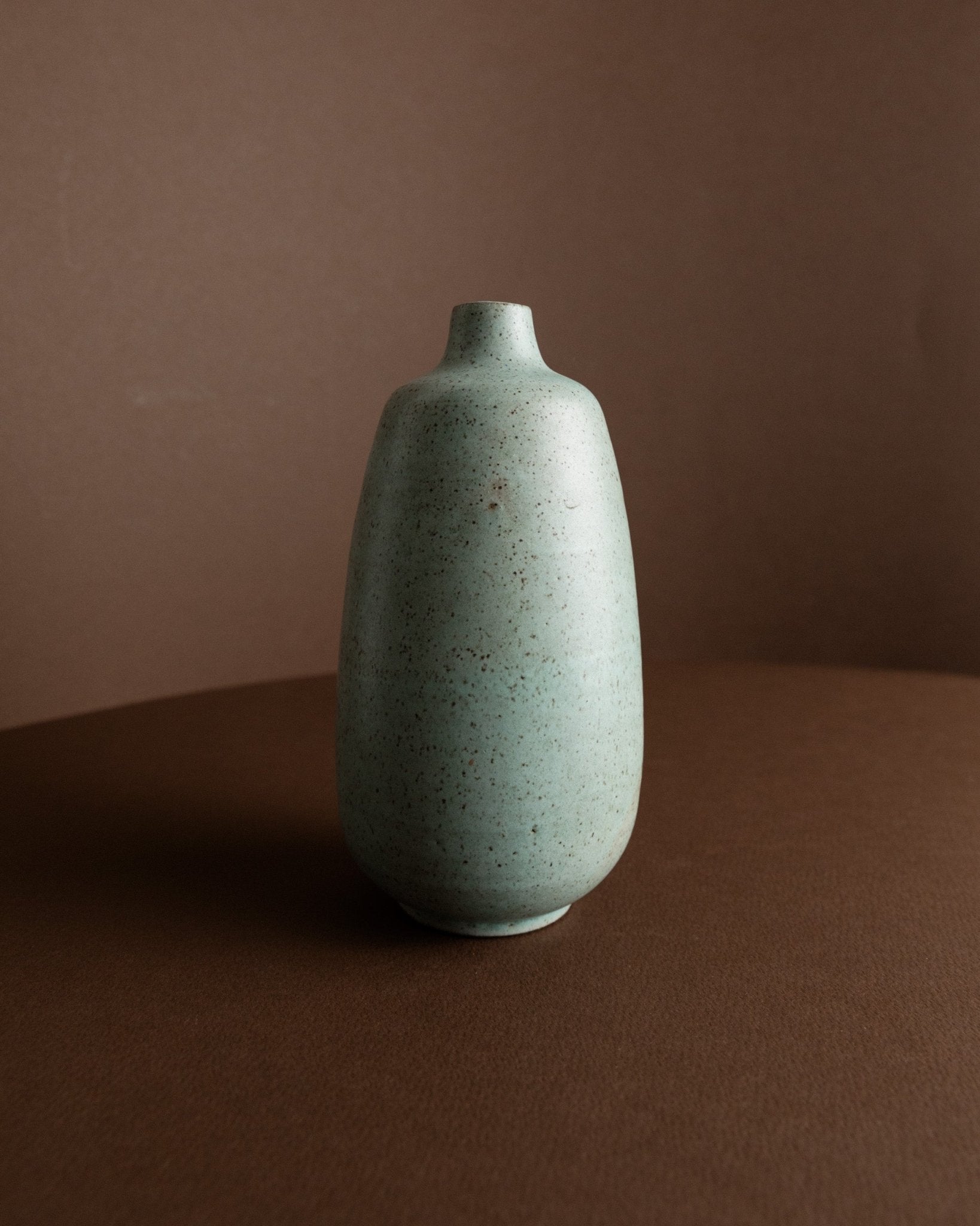 Mint - colored vintage vase by Carl Fischer for PGH Bürgel - organic shape - Mid Century Studio Ceramics - 1960s_Bottega Jacobs