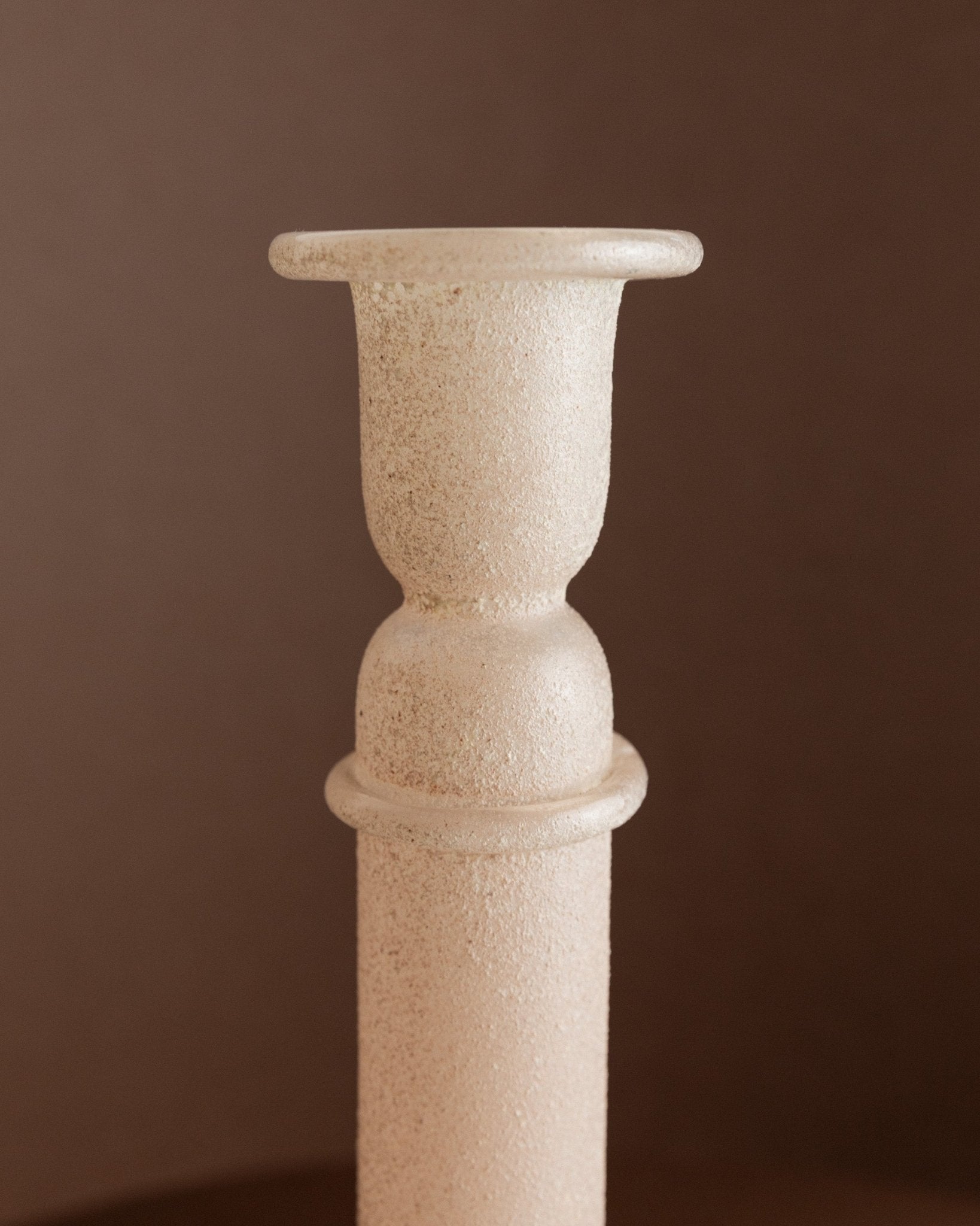 Murano candleholders pink - Scavo glass candle holder - Classic design - Italy 1970s_Bottega Jacobs