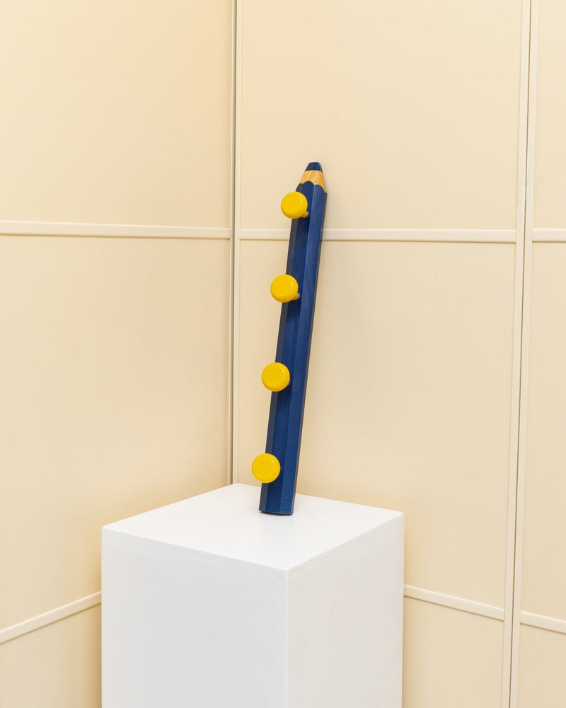 Pierre Sala Wardrobe in the postmodern Memphis Design - Crayon blue yellow - 1980s - Bottega Jacobs