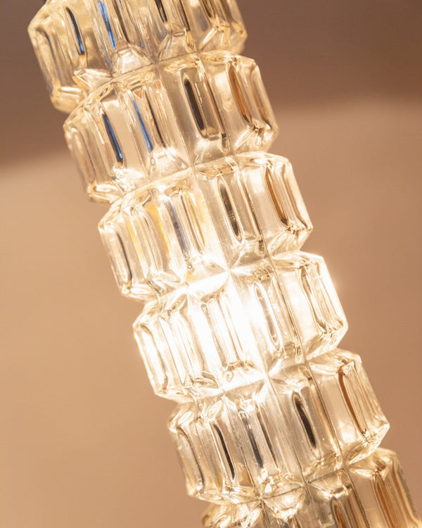 Richard Essig floor or table lamp with illuminated glass body - Mid Century 1960s - Bottega Jacobs
