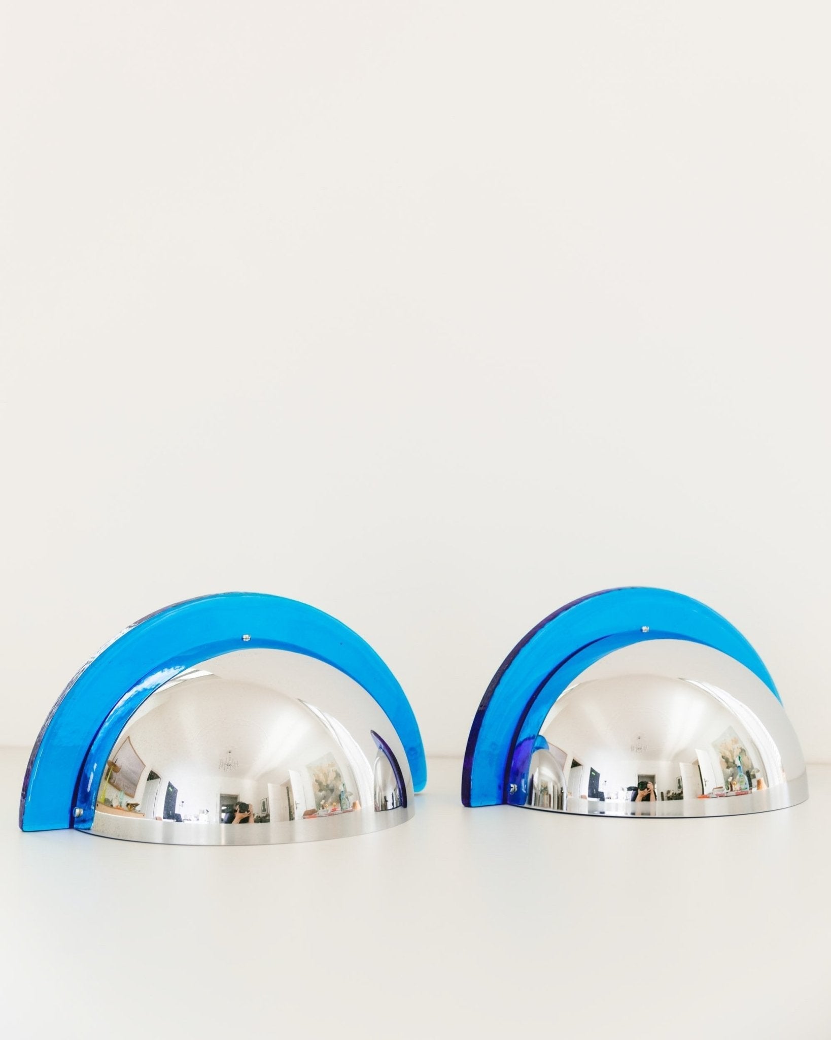 Set of 2 wall lamps of WKR LEAKEN - Postmodern Memphis Style - 70s - Bottega Jacobs