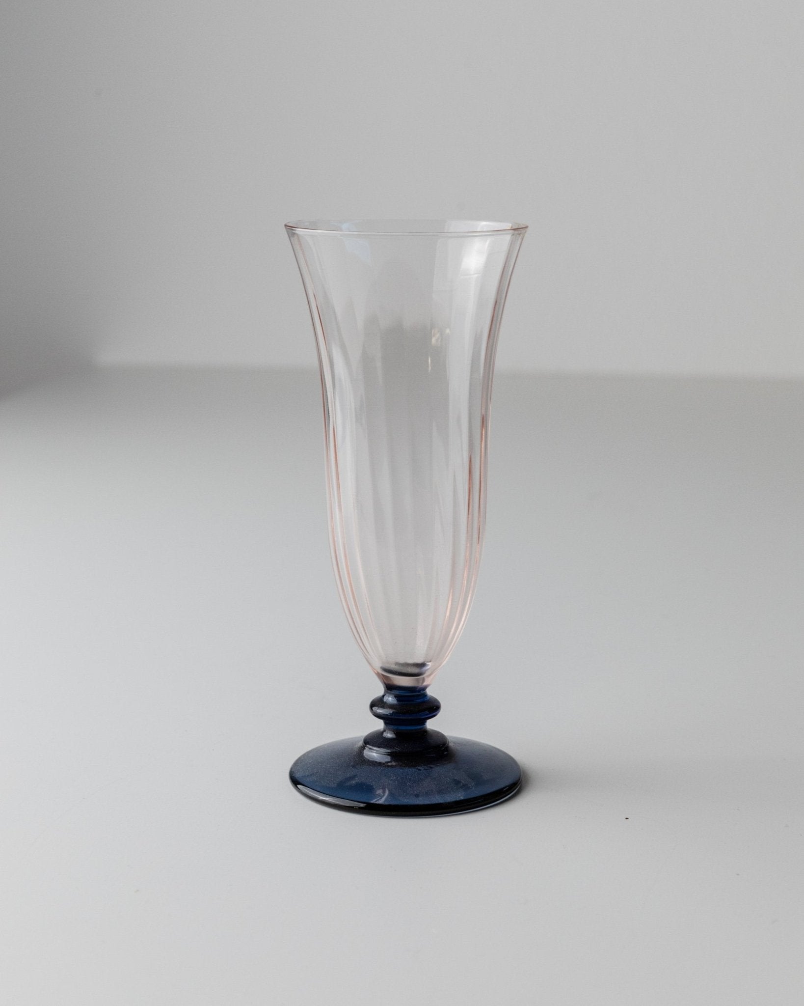 Set of 6 vintage Murano glass drinking glasses - Mid Century Design Italy 70s - pink blue champagne glasses - retro cocktail glass, gift - Bottega Jacobs