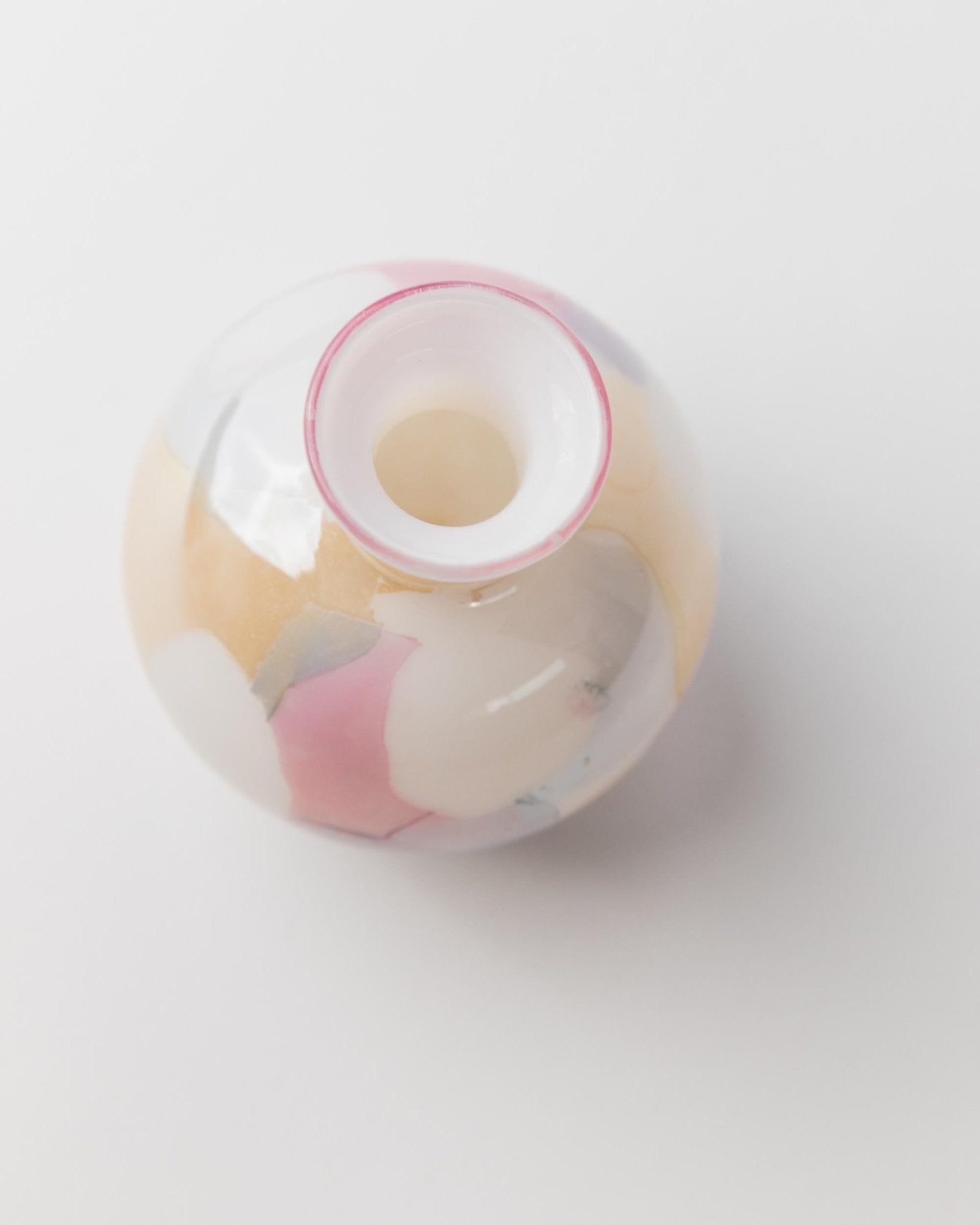 Small Vintage Murano Glass Vase with Colorful Dots - Classic Design with Unique Colors - Italy 1980s - Table Decor, Gift Idea_Bottega Jacobs