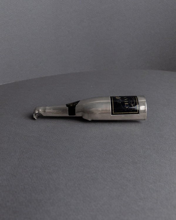 Vintage 1910s Metal Bottle Opener, Champagne Bottle Shape, Design France, Timeless Bar Accessory, Antique Gift Idea_Bottega Jacobs