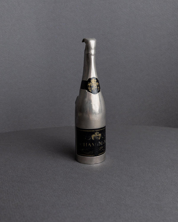 Vintage 1910s Metal Bottle Opener, Champagne Bottle Shape, Design France, Timeless Bar Accessory, Antique Gift Idea_Bottega Jacobs