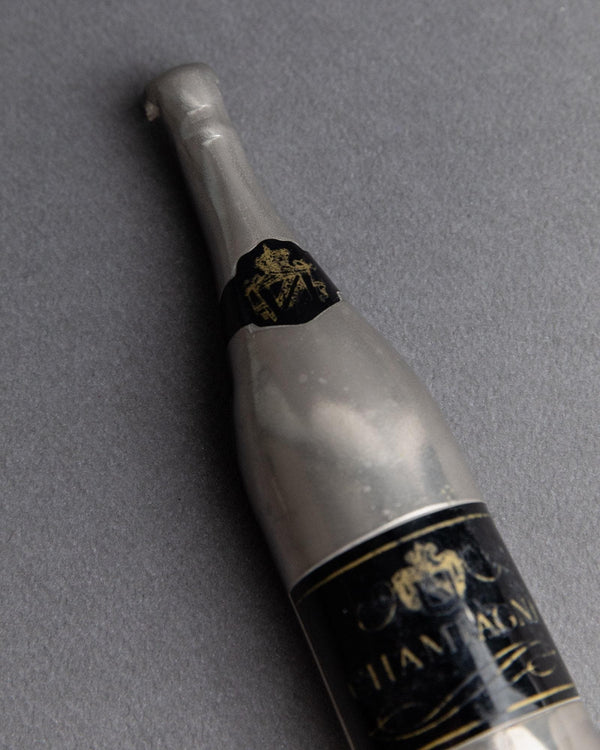 Vintage 1910s Metal Bottle Opener, Champagne Bottle Shape, Design France, Timeless Bar Accessory, Antique Gift Idea_Bottega Jacobs