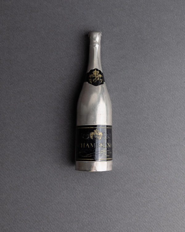 Vintage 1910s Metal Bottle Opener, Champagne Bottle Shape, Design France, Timeless Bar Accessory, Antique Gift Idea_Bottega Jacobs