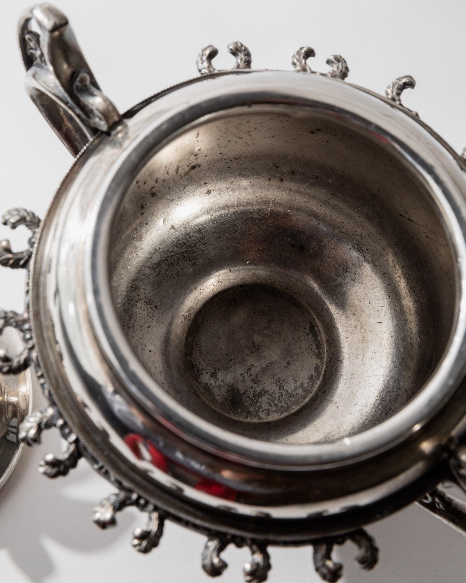 Vintage 1930s Silver Plated Footed Bowl with Lid by Warren Rogers New York, Bird and Ornate Details, Elegant Decor, Timeless Gift Idea_Bottega Jacobs