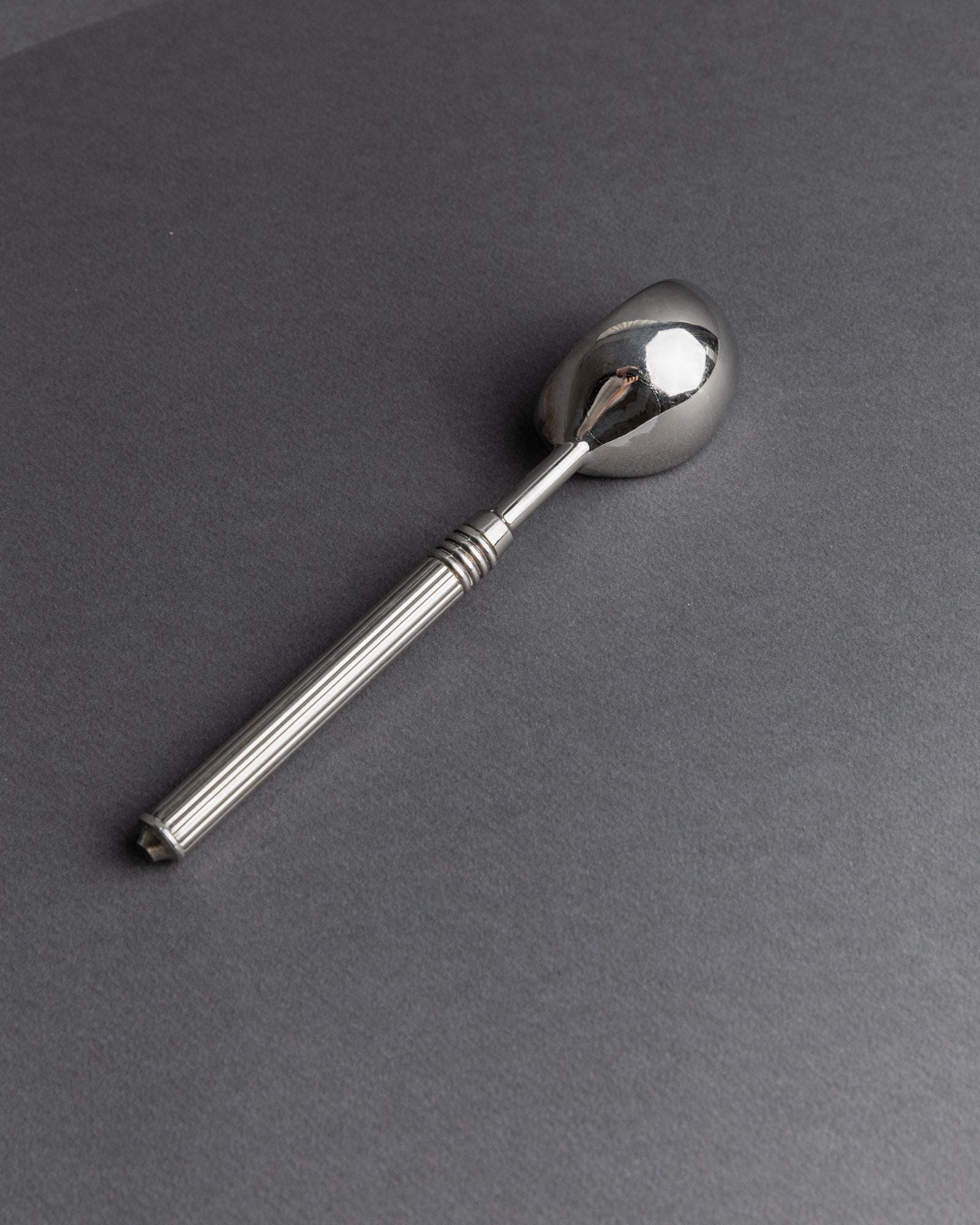 Vintage 1930s Silver Plated Ice Cream Scoop, Classic Elegant Design for Desserts and Creams, Timeless Table Accessory, Noble Gift Idea_Bottega Jacobs