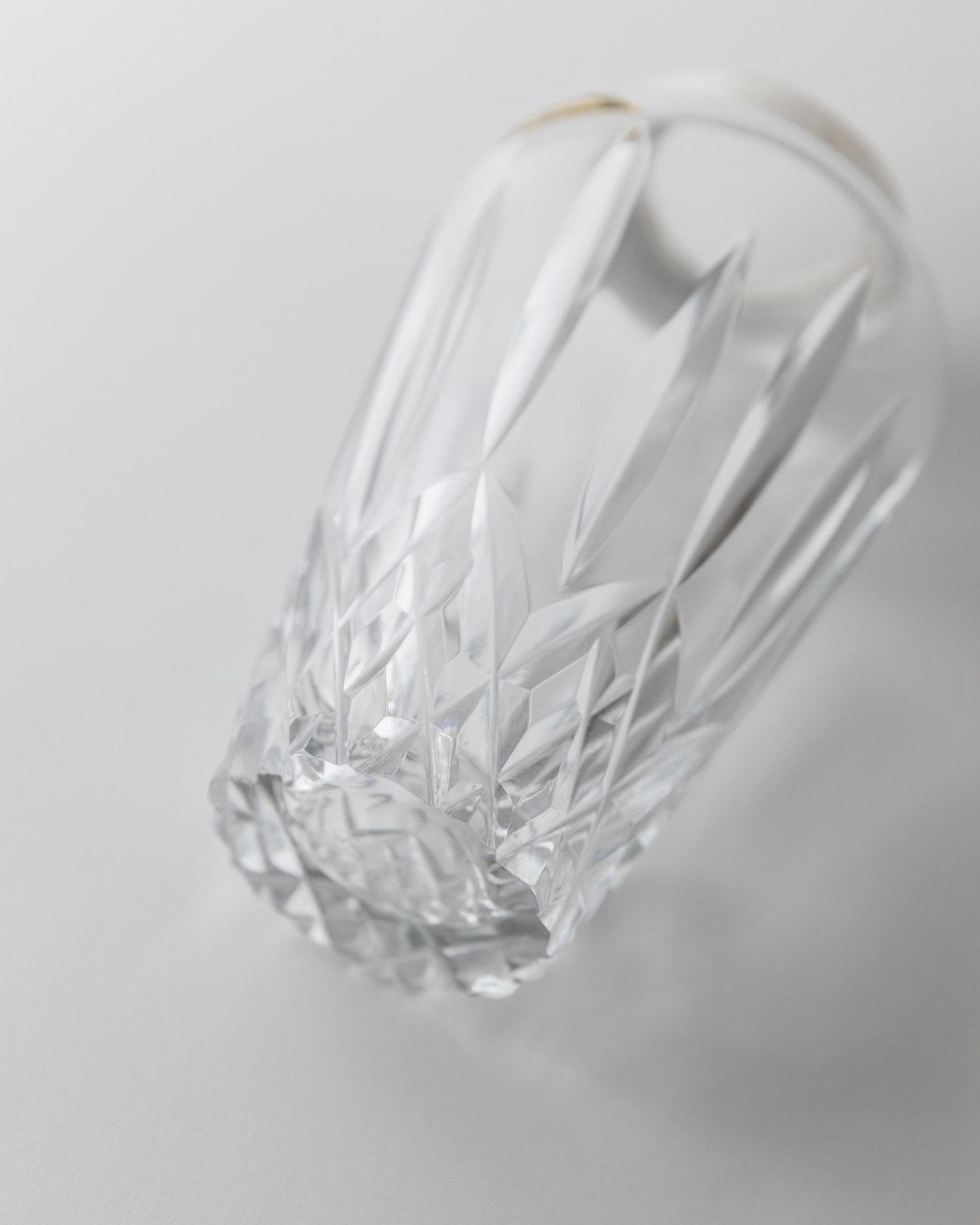 Vintage 1950s Crystal Glass Cocktail Shaker, by RCR Italy, Silver Plated Top, Hand Cut Glass Design, Elegant Barware Accessory, Gift Idea_Bottega Jacobs