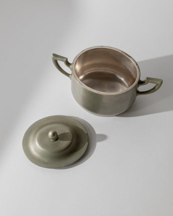 Vintage 1950s Silver Plated Lidded Box, Elegant Two Handle Design with Classic Form, Table Accent, Timeless Serving Piece, Noble Gift Idea_Bottega Jacobs
