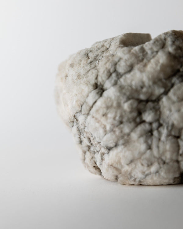 Vintage 1960s Alabaster Ashtray, Hand Carved Natural Stone with Crystalline Form, Sculptural Design, Table Accent, Timeless Gift Idea_Bottega Jacobs