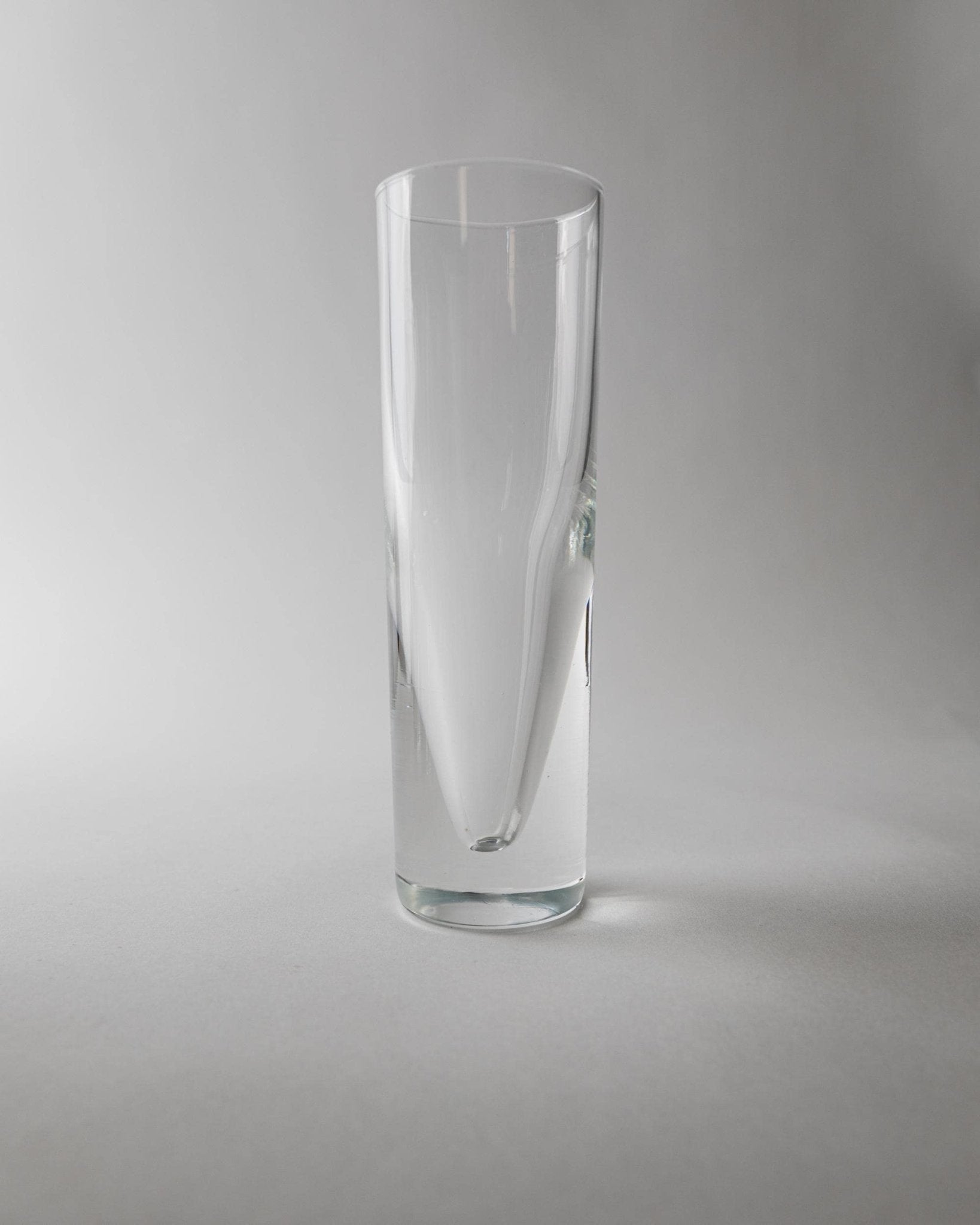 Vintage 1960s Drinking Glass Set of 12, Clear Murano Art Glass Design by Carlo Moretti Model Bullet, Italian Tableware, Elegant Gift Idea_Bottega Jacobs