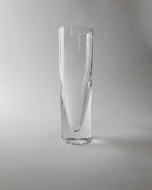 Vintage 1960s Drinking Glass Set of 12, Clear Murano Art Glass Design by Carlo Moretti Model Bullet, Italian Tableware, Elegant Gift Idea_Bottega Jacobs