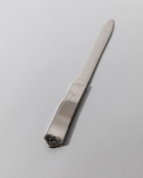 Vintage 1960s Metal Letter Opener, With Folding Mini Knife, Elegant Office Accessory, Classic Desk Design, Retro Gift Idea_Bottega Jacobs