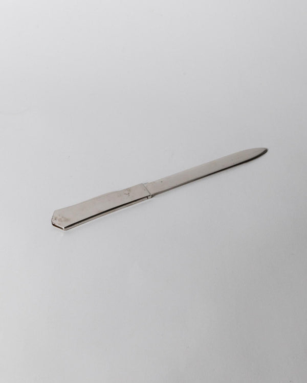 Vintage 1960s Metal Letter Opener, With Folding Mini Knife, Elegant Office Accessory, Classic Desk Design, Retro Gift Idea_Bottega Jacobs