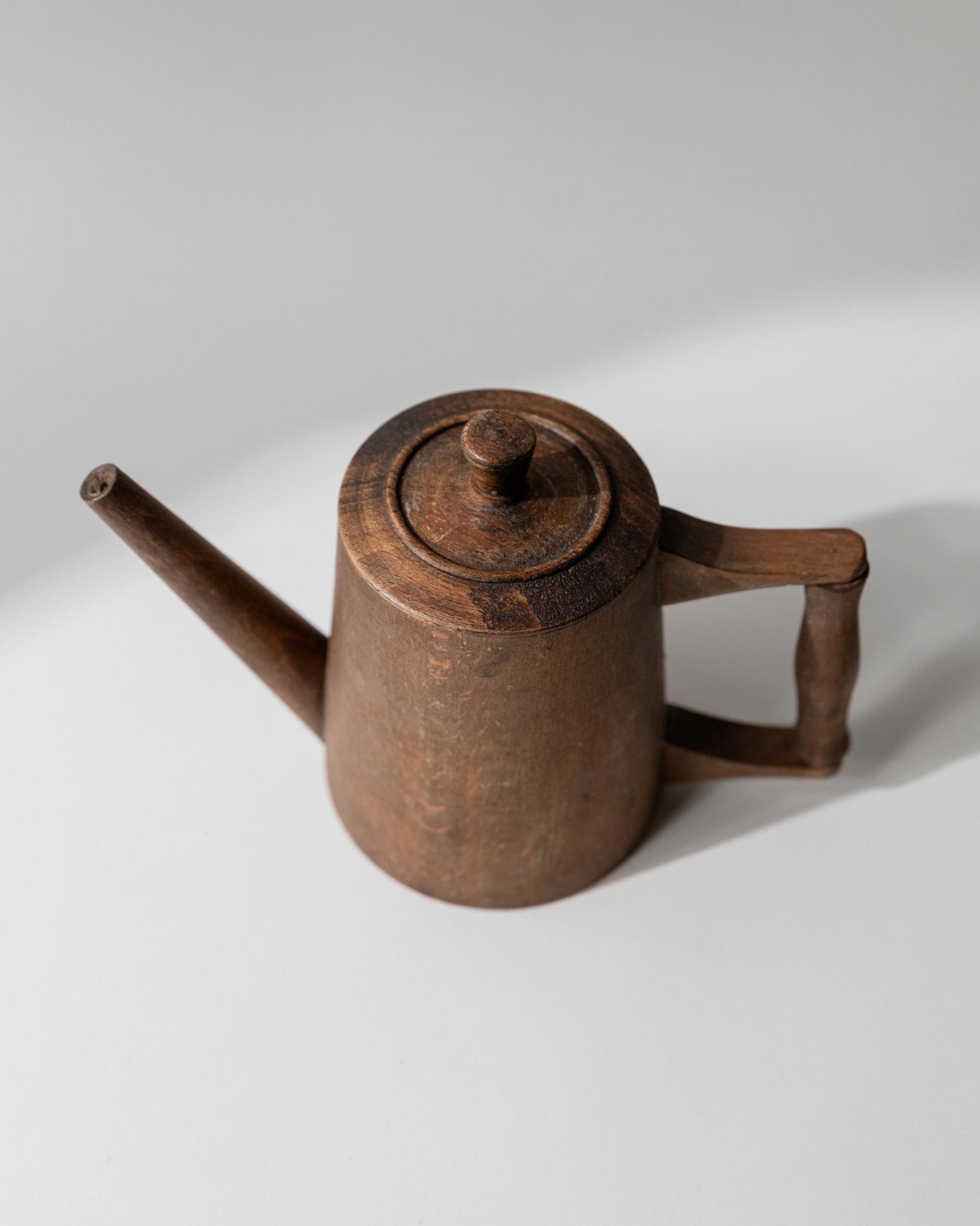 Vintage 1960s Wooden Pitcher, Hand Carved Decorative Craftsmanship, Rustic Folk Art Design, Retro Home Decor Accent, Elegant Gift Idea_Bottega Jacobs