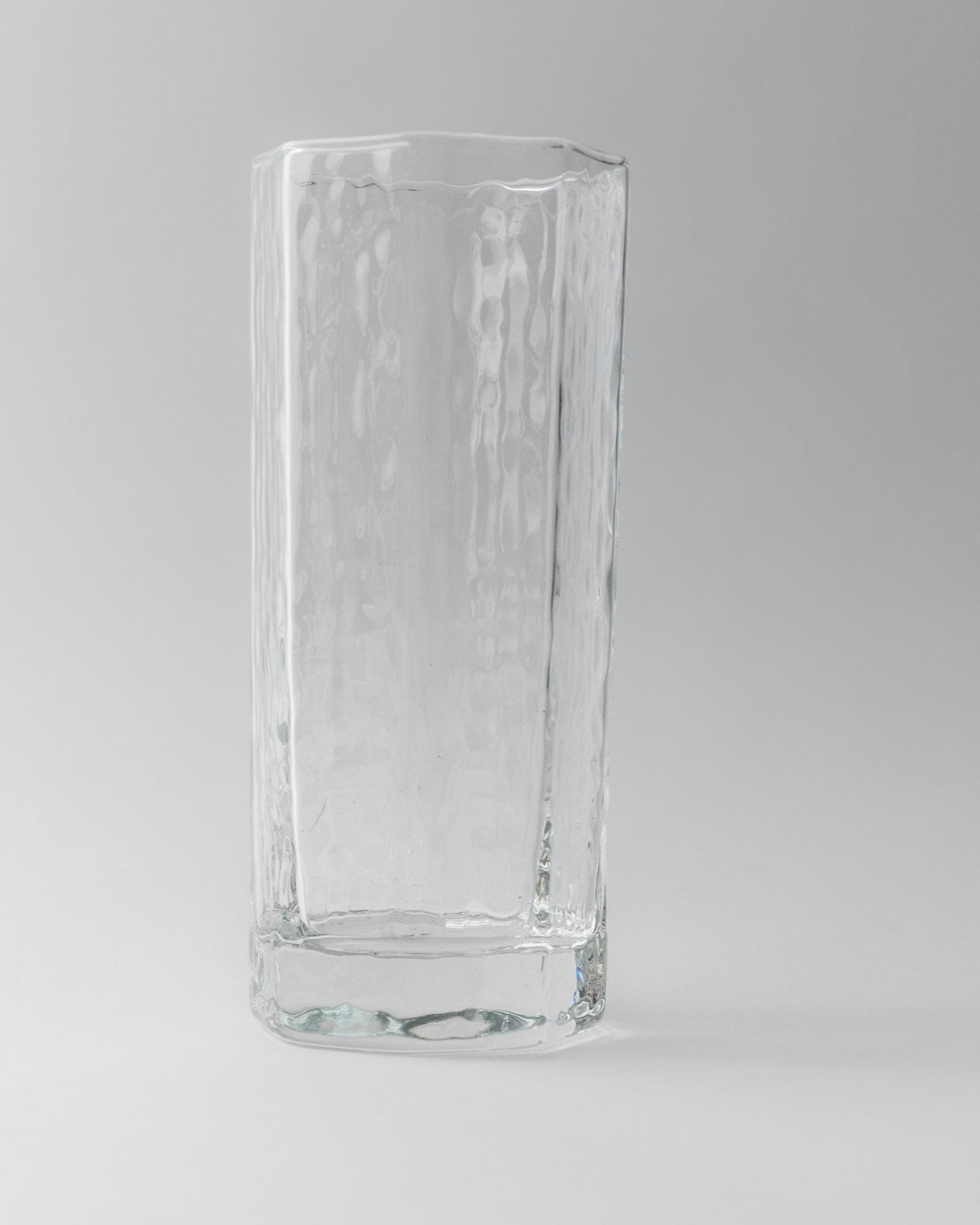 Vintage 1970s Drinking Glasses Set of 5, Octagonal Structured Glass by Luminarc, Timeless Design for Water or Long Drinks, Elegant Gift Idea_Bottega Jacobs